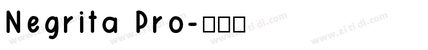 Negrita Pro字体转换